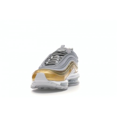 Кроссы Nike Air Max 97 Vast Grey Metallic Gold (W) - женская сетка размеров