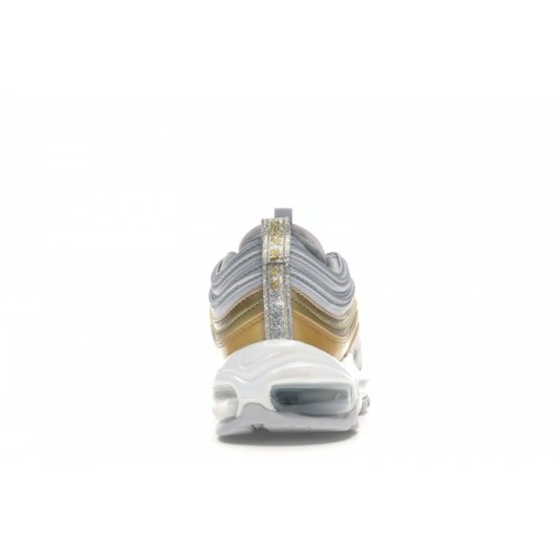 Кроссы Nike Air Max 97 Vast Grey Metallic Gold (W) - женская сетка размеров