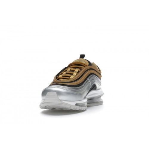 Кроссы Nike Air Max 97 Metallic Gold Black (W) - женская сетка размеров