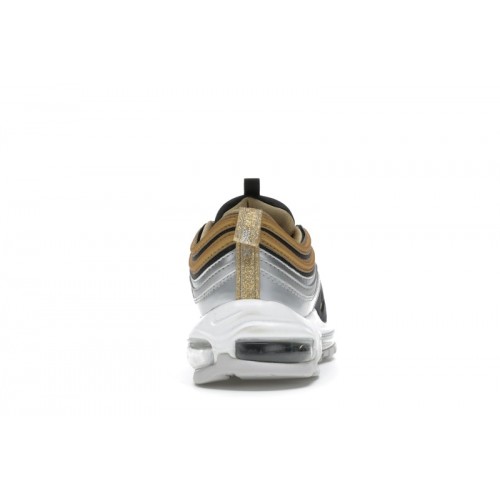 Кроссы Nike Air Max 97 Metallic Gold Black (W) - женская сетка размеров