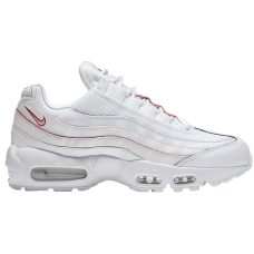 Женские кроссовки Nike Air Max 95 Triple White (Rainbow Borders) (W)