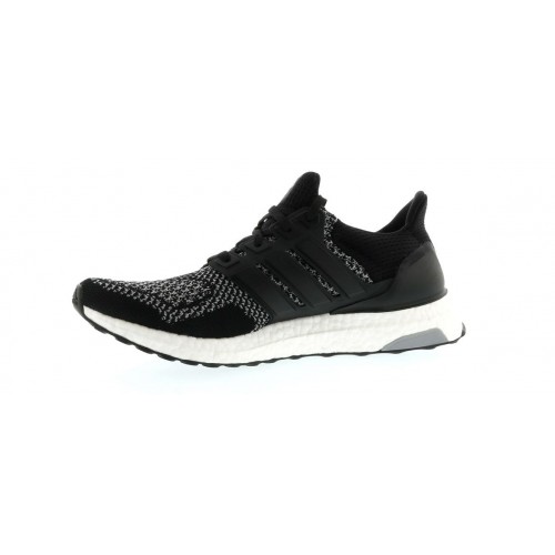 Кроссы adidas Ultra Boost 1.0 Black Reflective (2015) - мужская сетка размеров