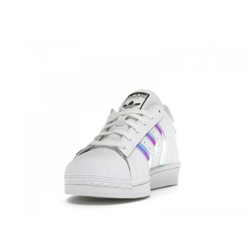 adidas Superstar White Iridescent (Youth) - мужская сетка размеров