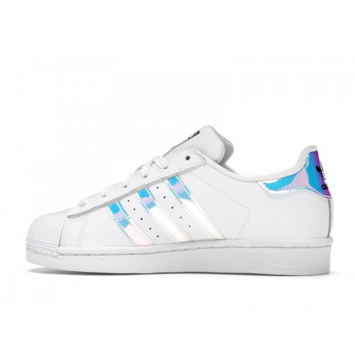 adidas Superstar White Iridescent (Youth) - мужская сетка размеров
