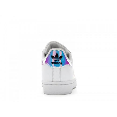 adidas Superstar White Iridescent (Youth) - мужская сетка размеров