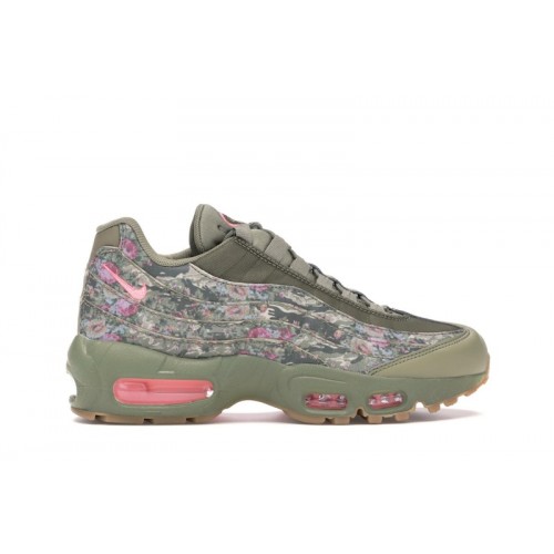 Кроссы Nike Air Max 95 Floral Neutral Olive (W) - женская сетка размеров