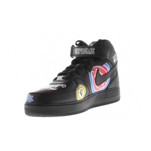 Мужские кроссовки Nike Air Force 1 Mid Supreme NBA Black