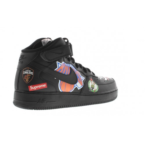 Мужские кроссовки Nike Air Force 1 Mid Supreme NBA Black