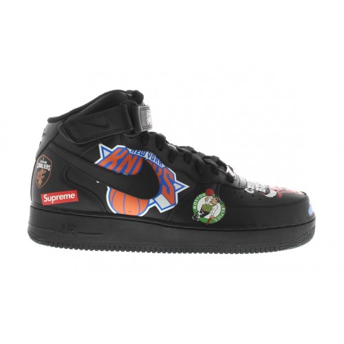 Мужские кроссовки Nike Air Force 1 Mid Supreme NBA Black