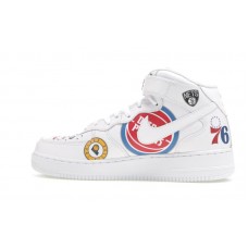 Nike Air Force 1 Mid Supreme NBA White