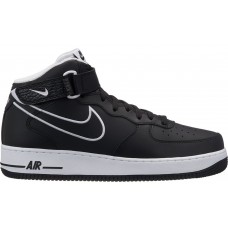 Мужские кроссовки Nike Air Force 1 Mid Leather Black White
