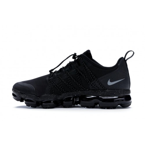 Кроссы Nike Air VaporMax Run Utility Black Reflect Silver - мужская сетка размеров