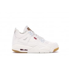 Подростковые кроссовки Jordan 4 Retro Levis White (GS) (Levis Tag)
