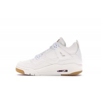 Подростковые Jordan 4 Retro Levis White (GS) (Levis Tag)
