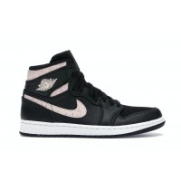 Женские кроссовки Jordan 1 Retro High Black Silt Red (W)