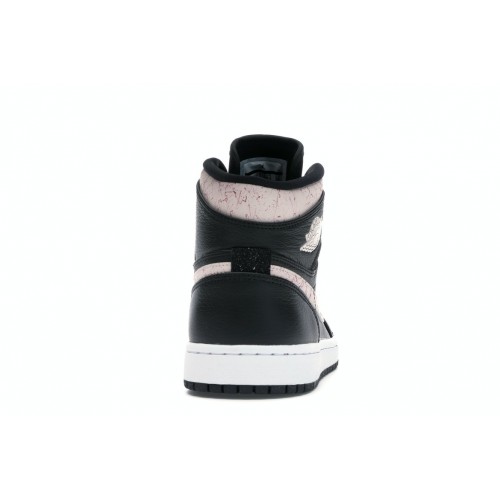 Кроссы Jordan 1 Retro High Black Silt Red (W) - женская сетка размеров
