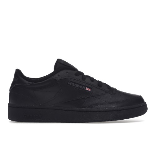 Кроссы Reebok Club C 85 Black Charcoal - мужская сетка размеров