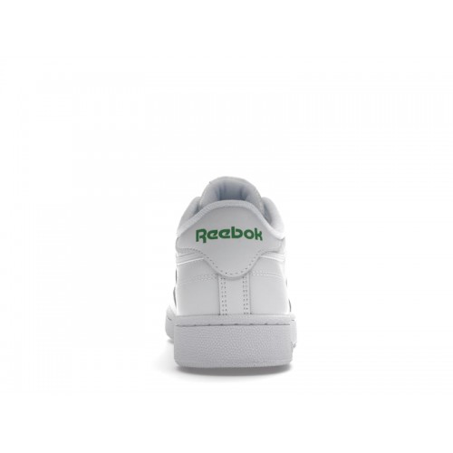 Reebok Club C 85 White Green - мужская сетка размеров