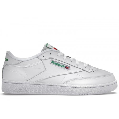 Reebok Club C 85 White Green - мужская сетка размеров
