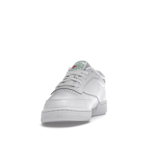 Кроссы Reebok Club C 85 White/Green - мужская сетка размеров