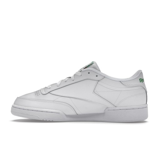 Кроссы Reebok Club C 85 White/Green - мужская сетка размеров