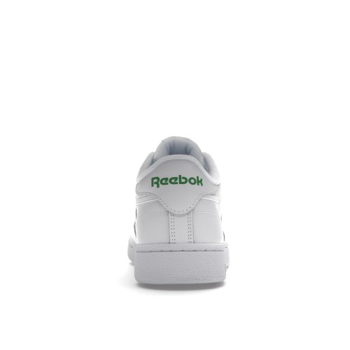 Кроссы Reebok Club C 85 White/Green - мужская сетка размеров