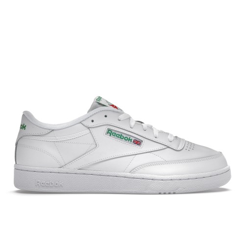 Кроссы Reebok Club C 85 White/Green - мужская сетка размеров