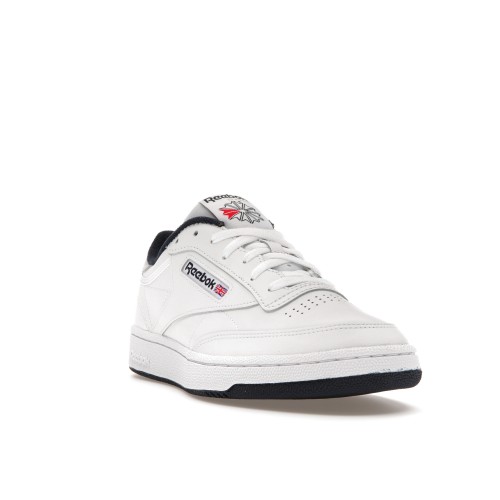Кроссы Reebok Club C 85 White Navy - мужская сетка размеров