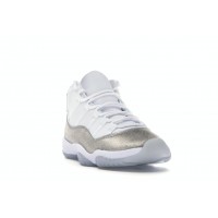 Женские кроссовки Jordan 11 Retro White Metallic Silver (W)