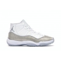 Женские кроссовки Jordan 11 Retro White Metallic Silver (W)