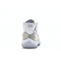 Женские кроссовки Jordan 11 Retro White Metallic Silver (W)