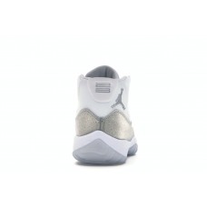 Женские кроссовки Jordan 11 Retro White Metallic Silver (W)