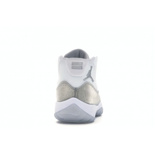 Кроссы Jordan 11 Retro White Metallic Silver (W) - женская сетка размеров