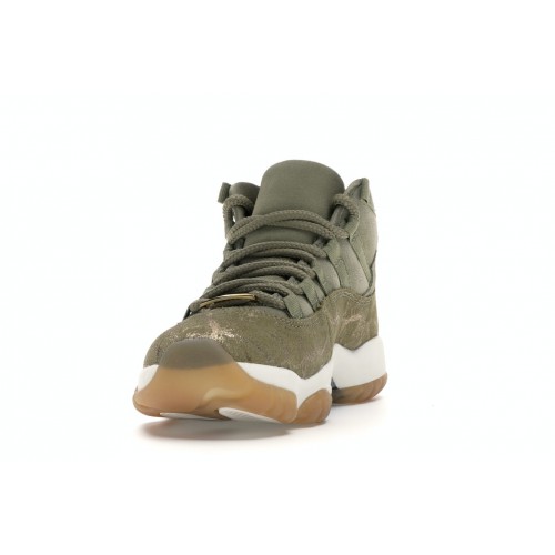Кроссы Jordan 11 Retro Neutral Olive (W) - женская сетка размеров
