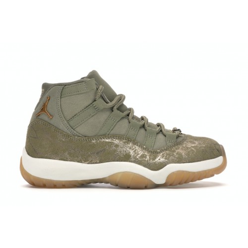 Кроссы Jordan 11 Retro Neutral Olive (W) - женская сетка размеров