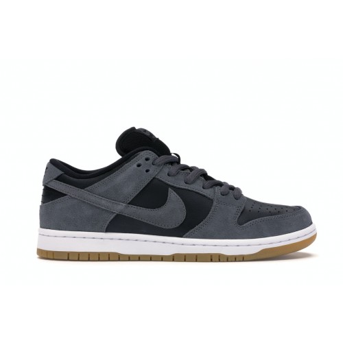 Кроссы Nike SB Dunk Low Dark Grey Black Gum - мужская сетка размеров