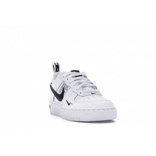 Кроссы Nike Air Force 1 Low Utility White Black (GS) - подростковая сетка размеров