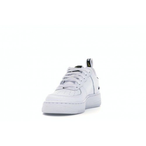 Кроссы Nike Air Force 1 Low Utility White Black (GS) - подростковая сетка размеров