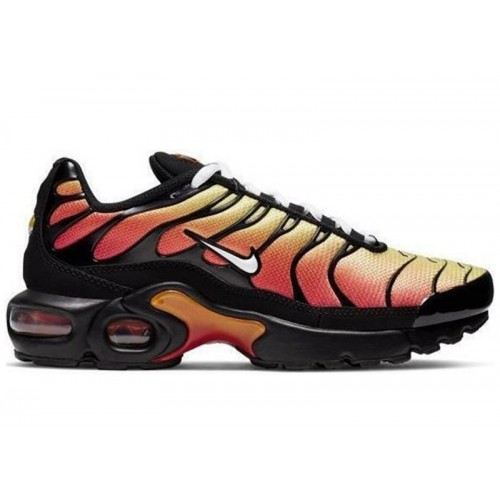 Подростковые кроссовки Nike Air Max Plus Black Habanero Red (GS) - подростковая сетка размеров