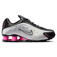 Женские кроссовки Nike Shox R4 Black Metallic Silver Pinksicle (W)