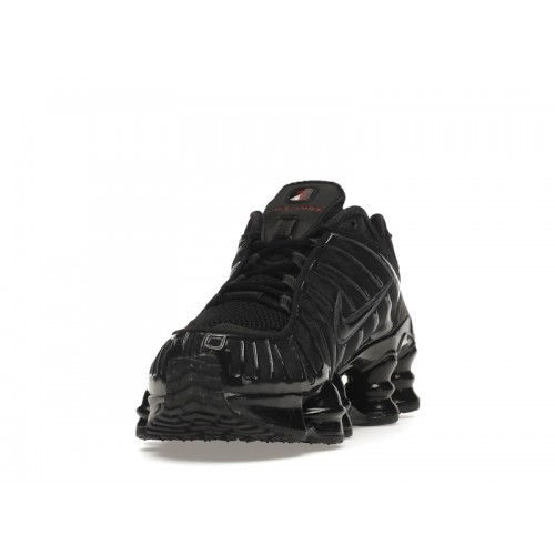 Кроссы Nike Shox TL Black Max Orange (W) - женская сетка размеров