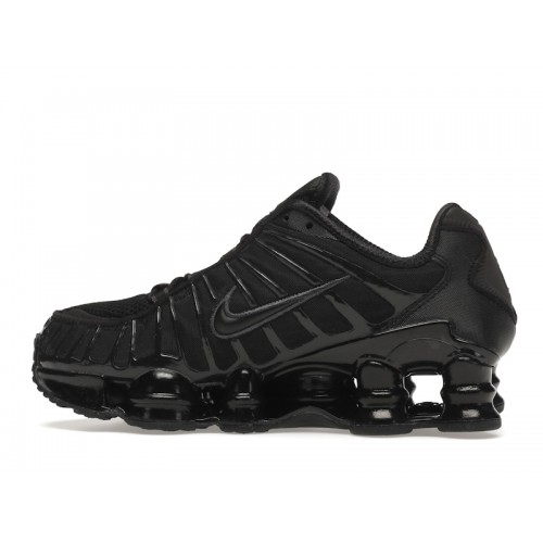 Кроссы Nike Shox TL Black Max Orange (W) - женская сетка размеров