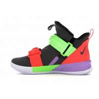 Кроссовки Nike LeBron Soldier 13 Thunder Grey Bright Crimson Electric Green