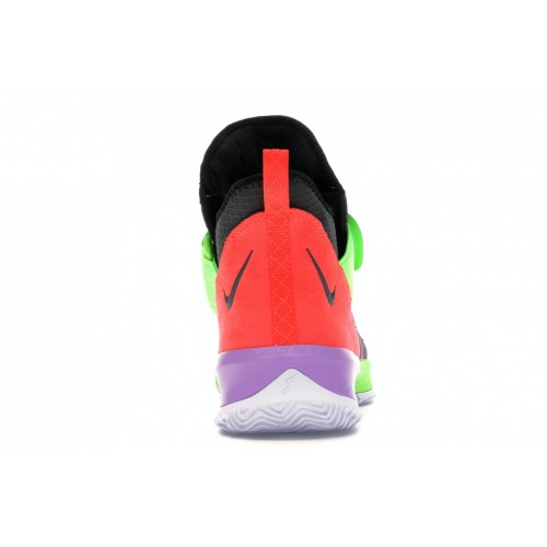Кроссы Nike LeBron Soldier 13 Thunder Grey Bright Crimson Electric Green - мужская сетка размеров