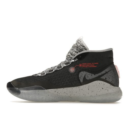 Кроссы Nike Zoom KD12 Wolf Black - мужская сетка размеров