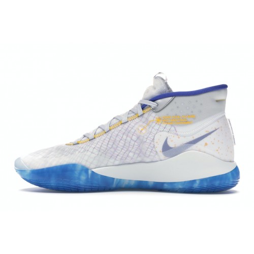 Кроссы Nike KD 12 Warriors Home - мужская сетка размеров