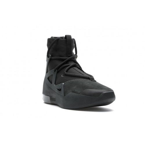 Кроссы Nike Air Fear of God 1 Triple Black - мужская сетка размеров