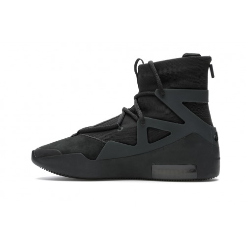 Кроссы Nike Air Fear of God 1 Triple Black - мужская сетка размеров