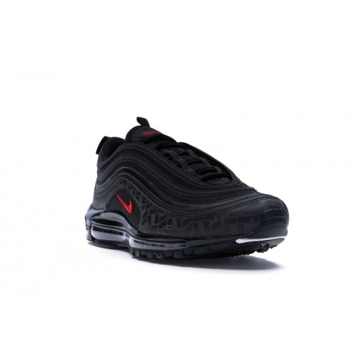 Кроссы Nike Air Max 97 All-Over Print Black Red - мужская сетка размеров