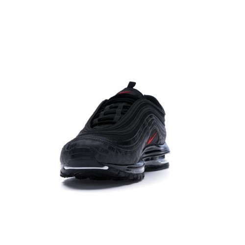 Кроссы Nike Air Max 97 All-Over Print Black Red - мужская сетка размеров